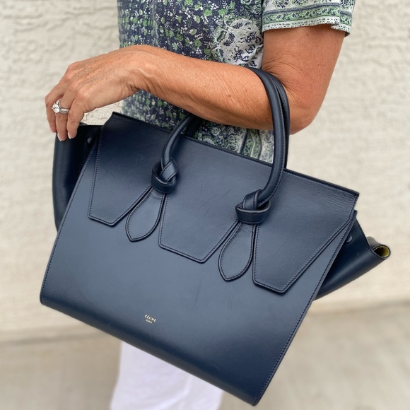 Celine Handbags - SOLD Celine Small Tie Palmalato Leather Tote